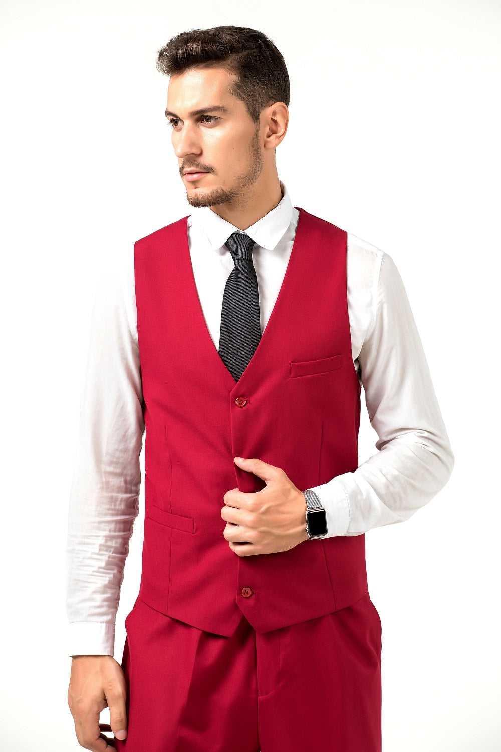 ly1303 Two Button 3 Pieces Slim Fit Men Suits (MORE COLORS+)