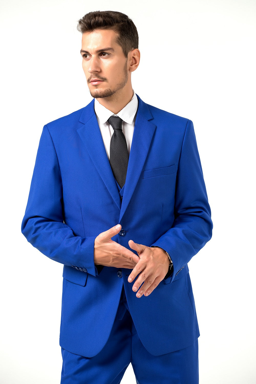 ly1303 Two Button 3 Pieces Slim Fit Men Suits (MORE COLORS+)