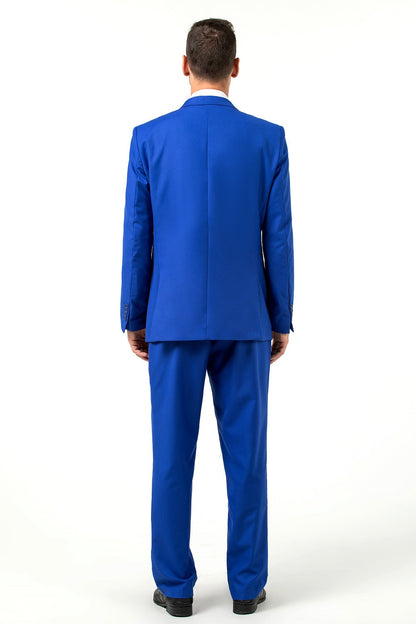 ly1700 Royal Blue Two Button Wedding 3 Pieces Men Suits