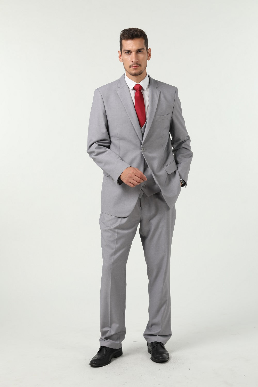 ly1303 Two Button 3 Pieces Slim Fit Men Suits (MORE COLORS+)