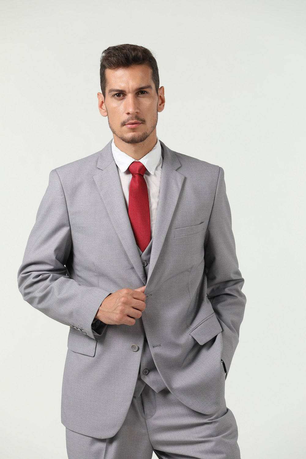 ly1303 Two Button 3 Pieces Slim Fit Men Suits (MORE COLORS+)