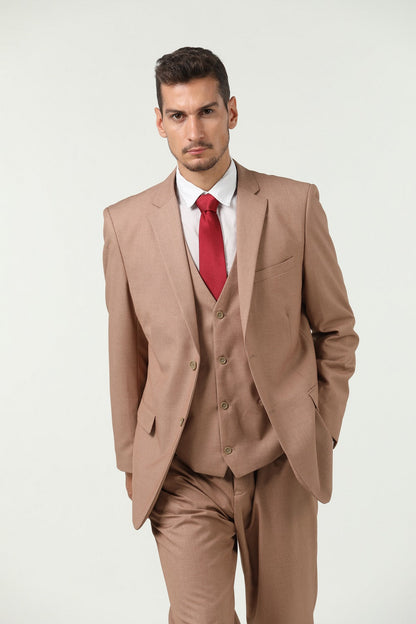 ly1303 Two Button 3 Pieces Slim Fit Men Suits (MORE COLORS+)