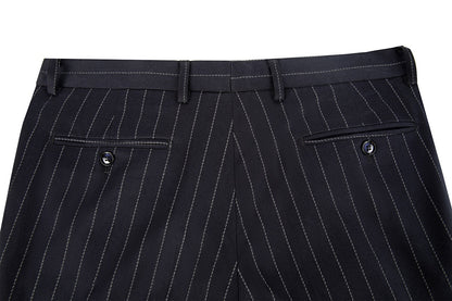 ly1615 Navy Stripe Men's Pants for Party, Wedding and Business