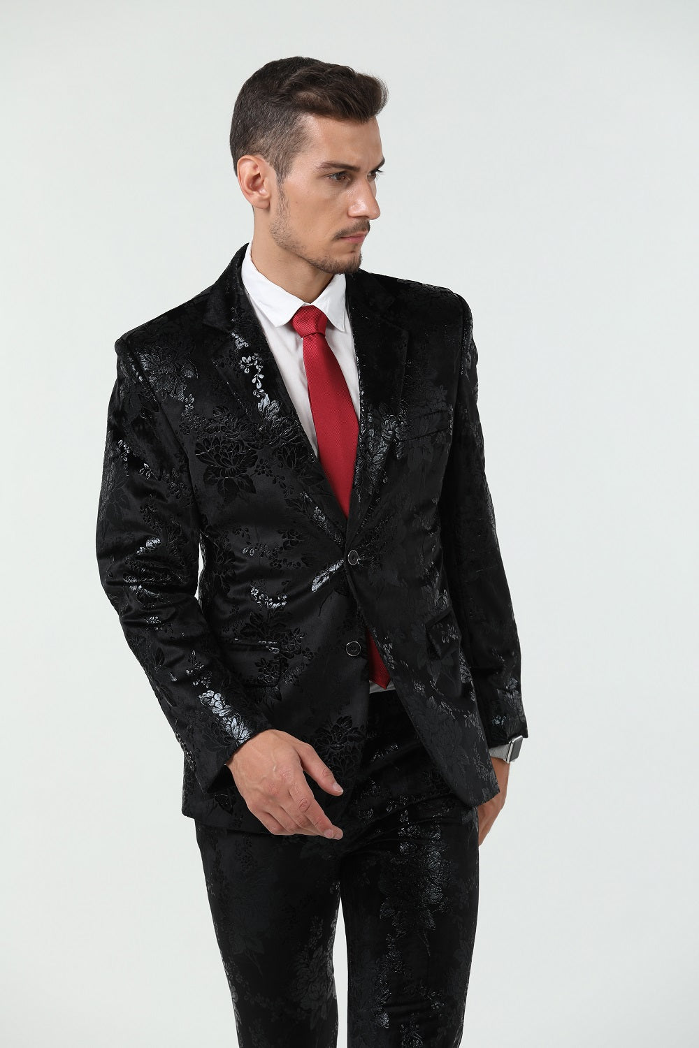 ly1299 Velvet 3 Piece Men's Formal Suits(MORE COLORS+)