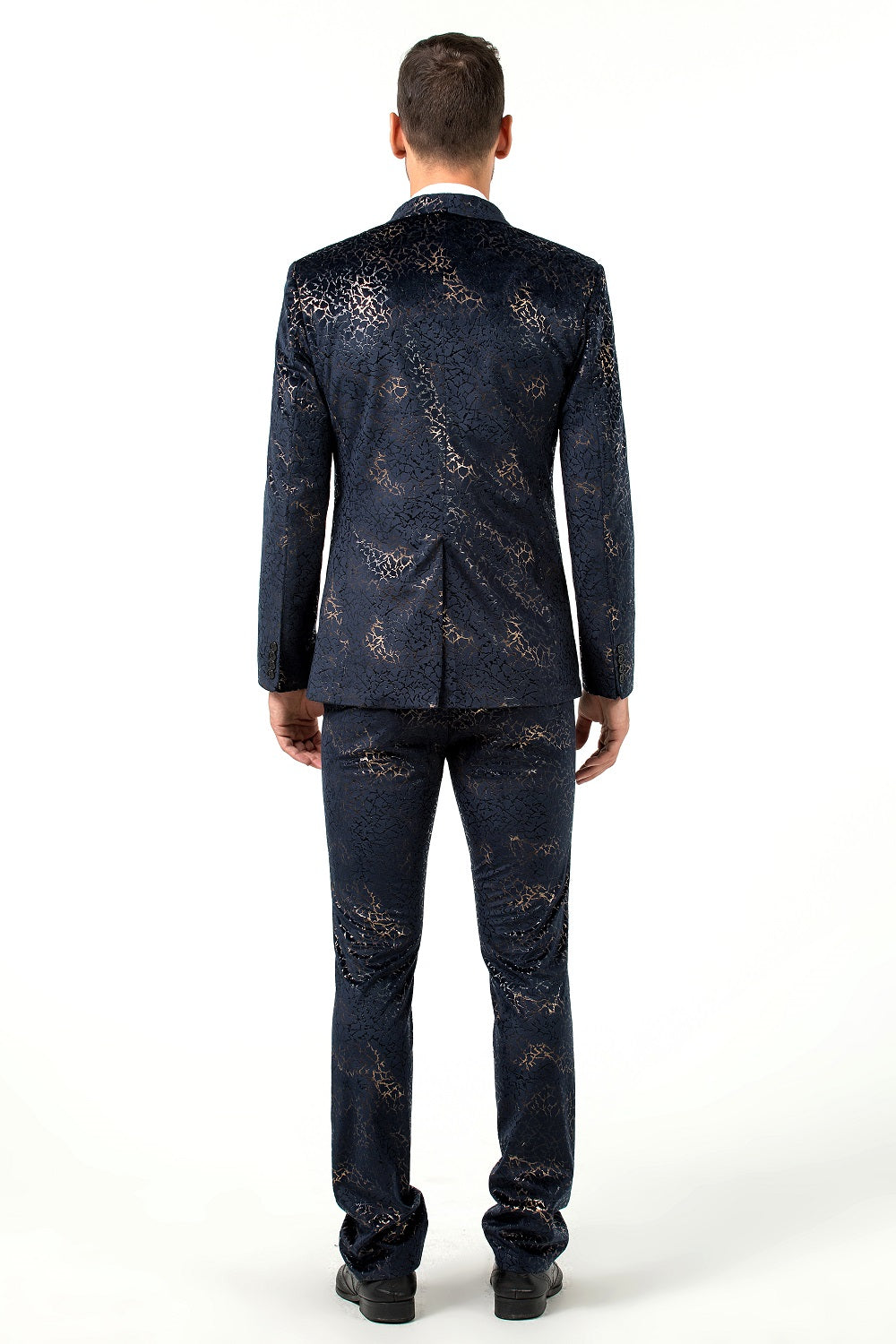 ly1517 New Arrival Navy Unique Patterned Party Banquet 3 Piece Men Suits