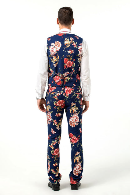 ly1511 New Arrival Royal Blue Unique Patterned Party Banquet 3 Piece Men Suits