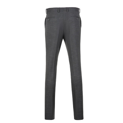 ly1647 Grey Plaid Men's Pants for Party, Wedding and Business