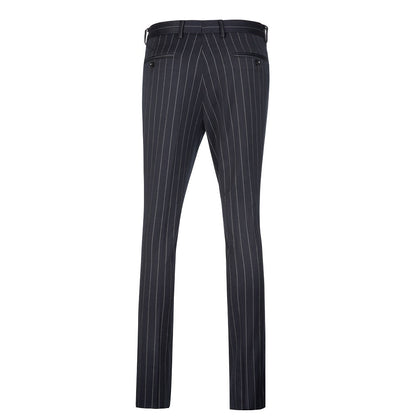 ly1615 Navy Stripe Men's Pants for Party, Wedding and Business