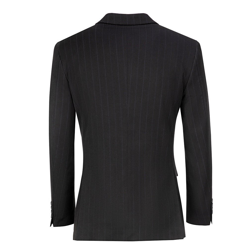 ly1625 Black Stripe Men's Double Breasted Blazer for Party, Wedding and Business