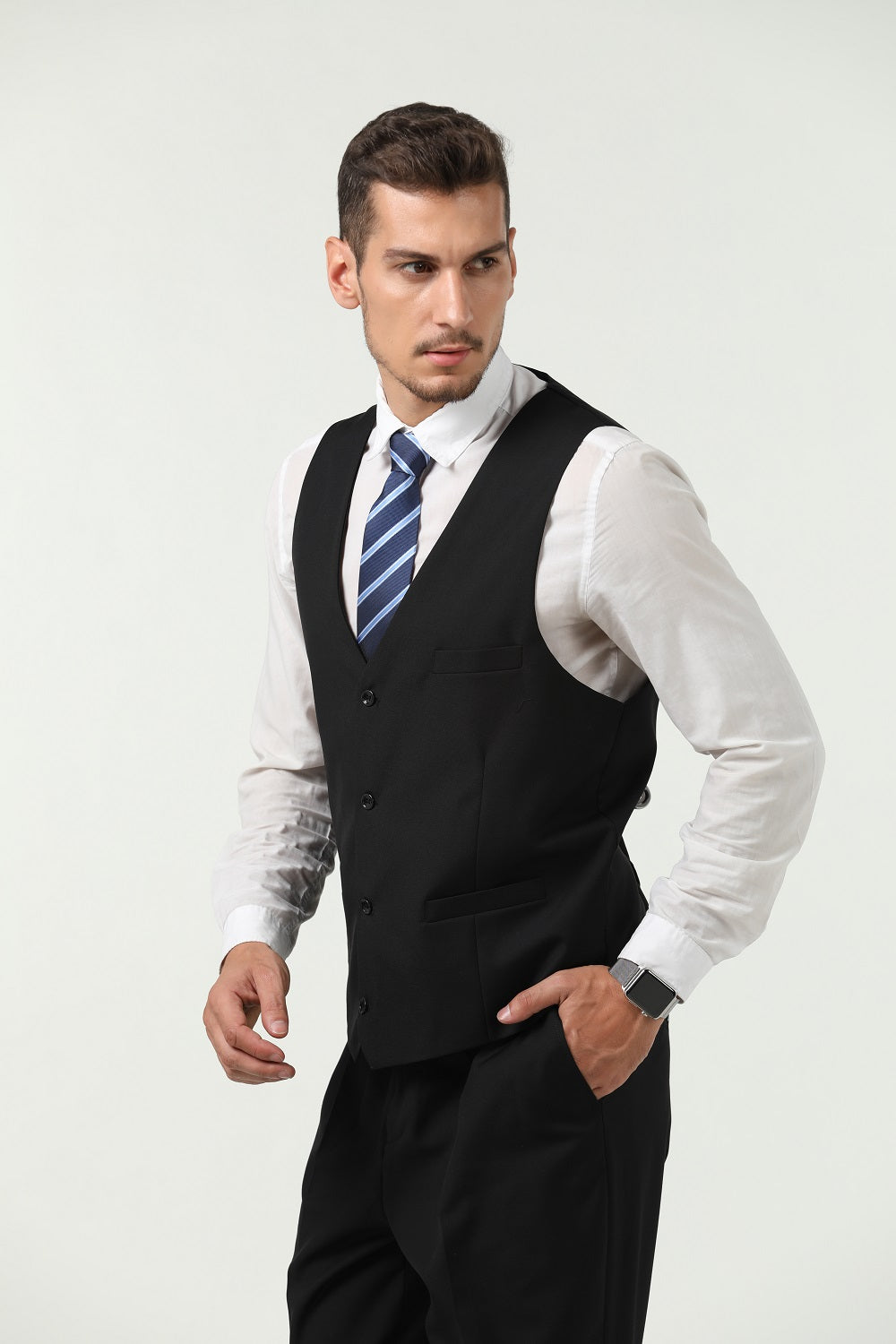 ly1303 Two Button 3 Pieces Slim Fit Men Suits (MORE COLORS+)