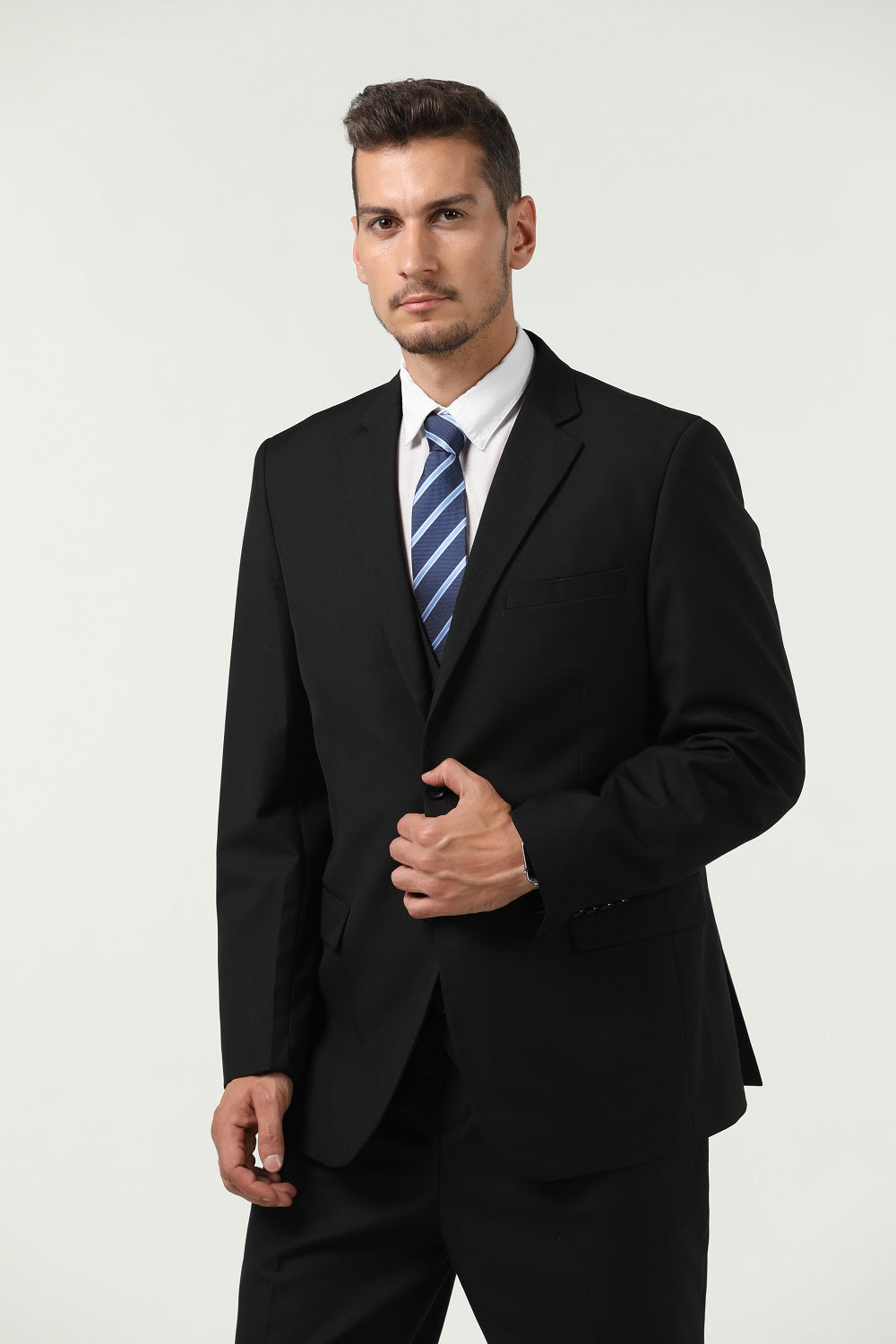 ly1303 Two Button 3 Pieces Slim Fit Men Suits (MORE COLORS+)