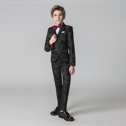 ly1220 Unique Design Slim Fit Modern 5 Piece Boys Suits