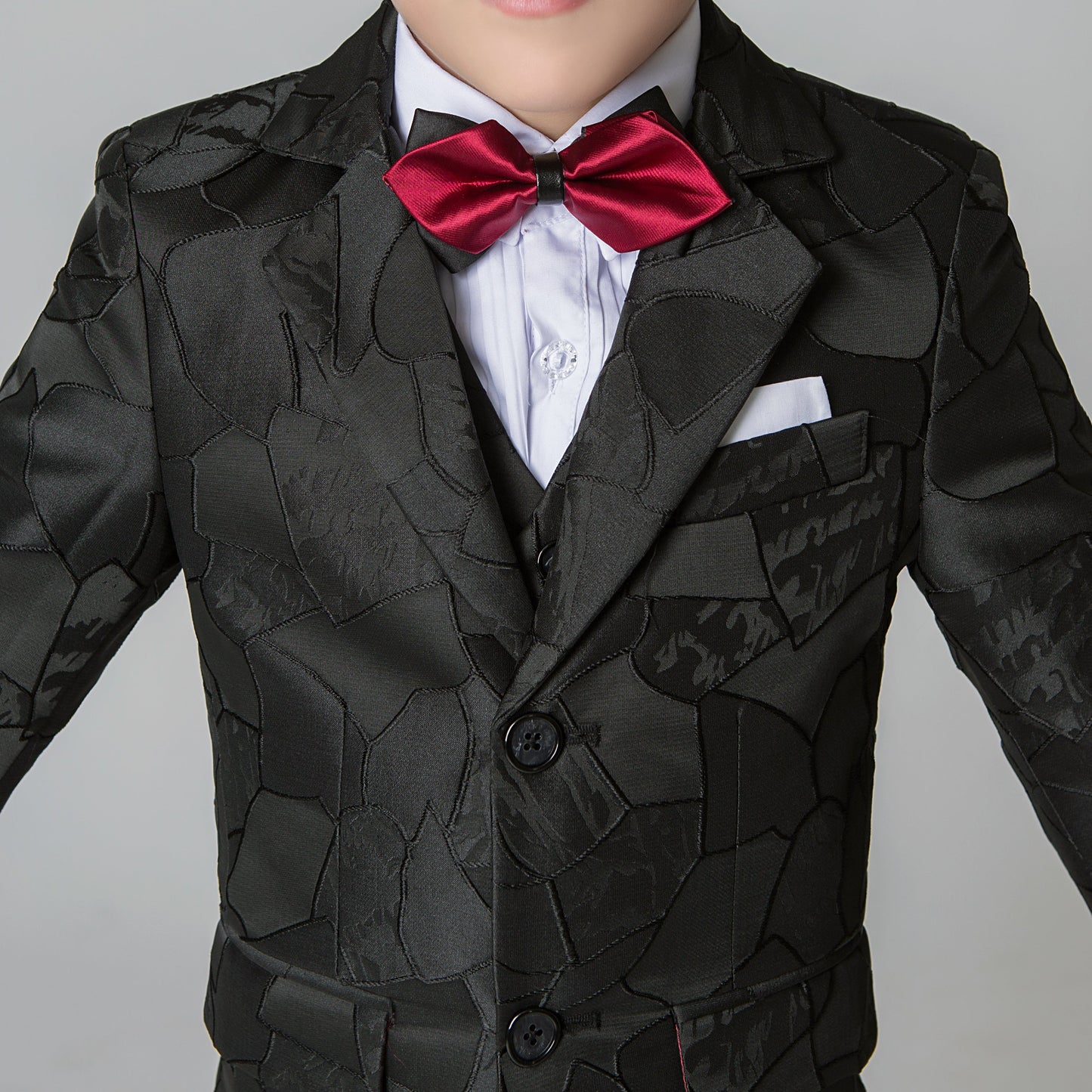 ly1220 Unique Design Slim Fit Modern 5 Piece Boys Suits