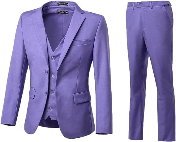 ly1702 Two Button Wedding 3 Pieces Slim Fit Men Suits (MORE COLORS+)