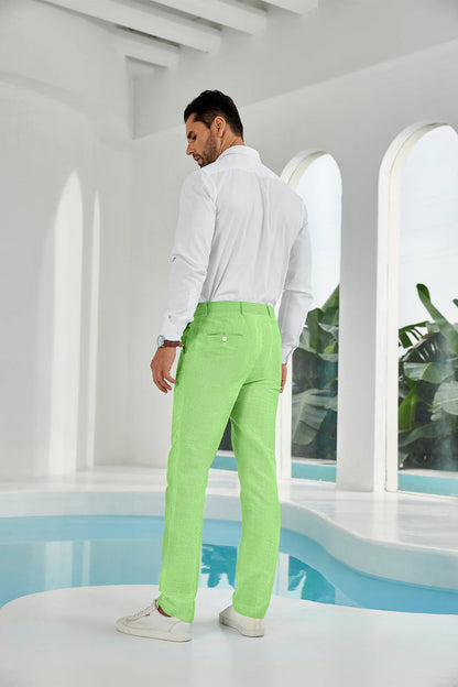 ly1112 Seersucker Striped Men's Summer Pants