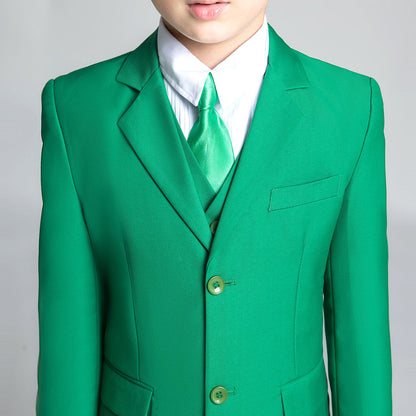 ly1682 Green Kid Boys Classic 5 Piece Boys Suits