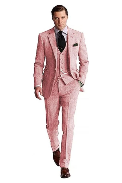 ly1141 Retro Slim Fit Groom Tuxedos 3 Piece Men's Suits