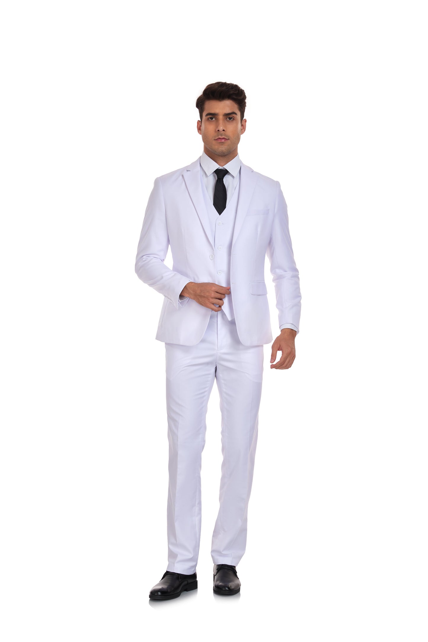 ly1354 White Gentleman's Groomsmen Party Business Banquet 3 Piece Men Suits