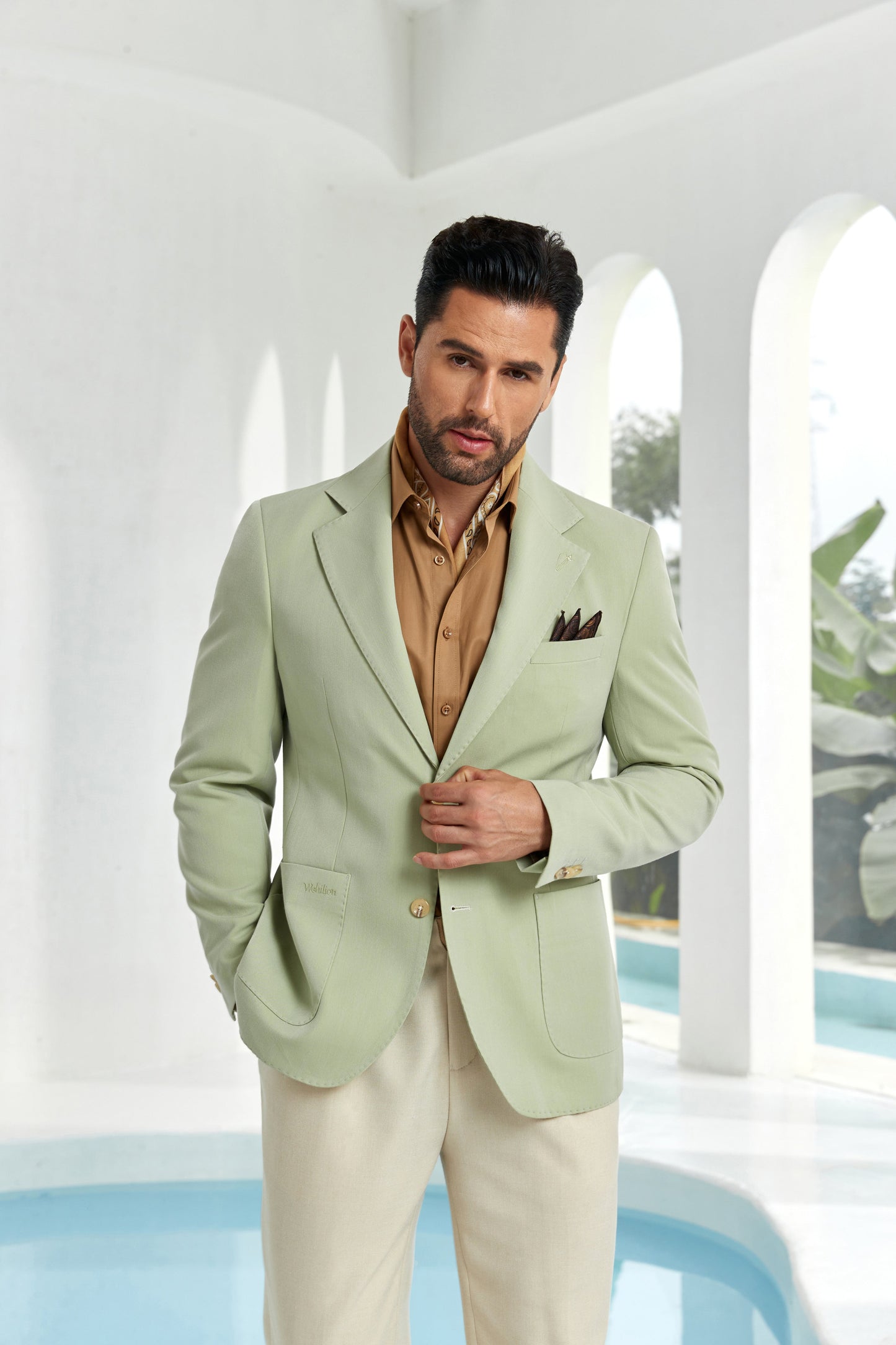 Designer Style New Men's Two Button Blazer