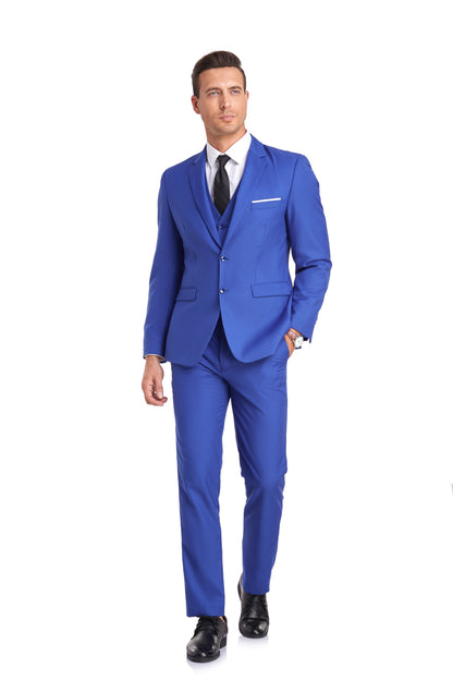 ly1403 Royal Blue Gentleman's Groomsmen Party Business Banquet 3 Piece Men Suits