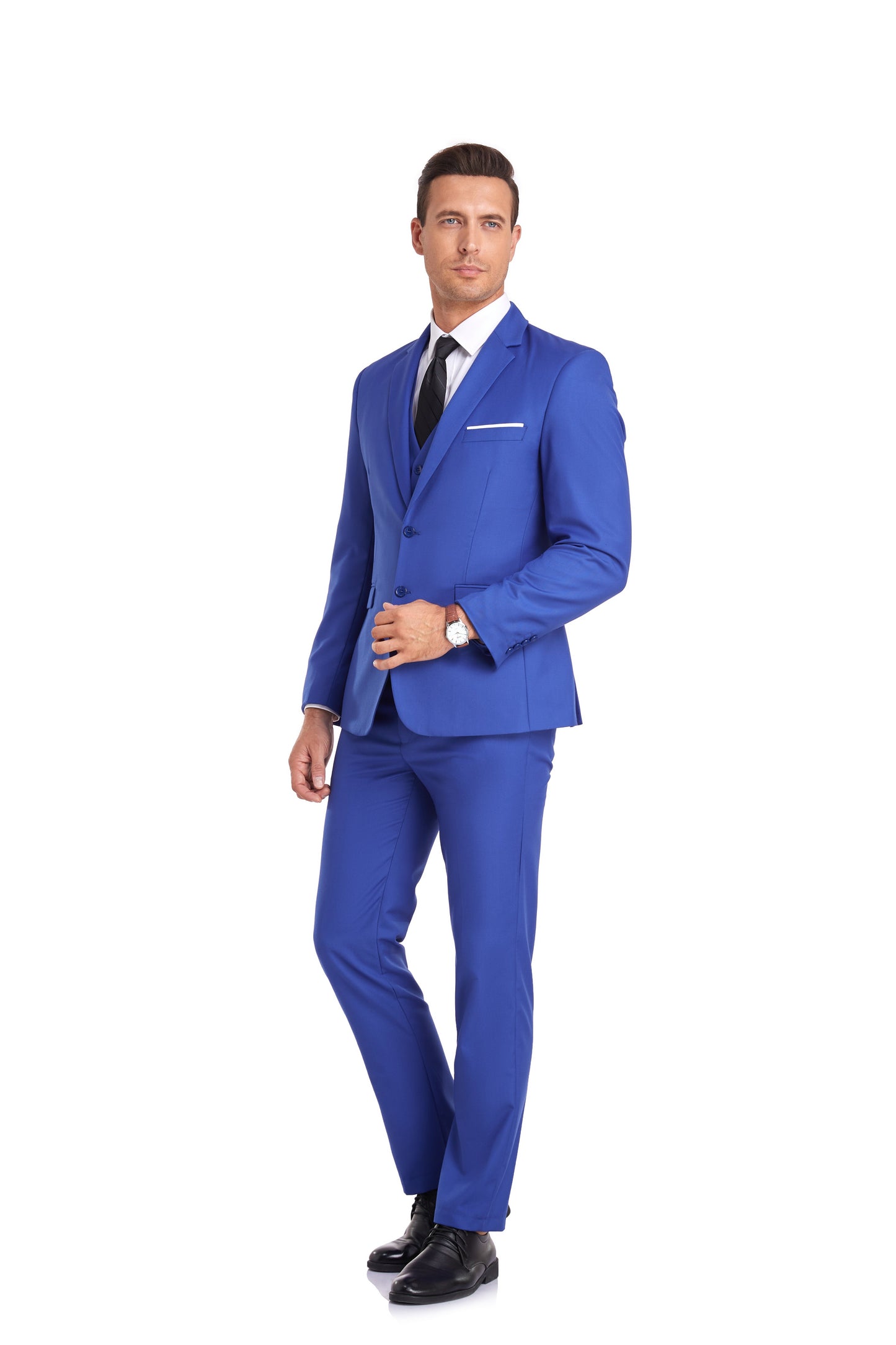 ly1403 Royal Blue Gentleman's Groomsmen Party Business Banquet 3 Piece Men Suits