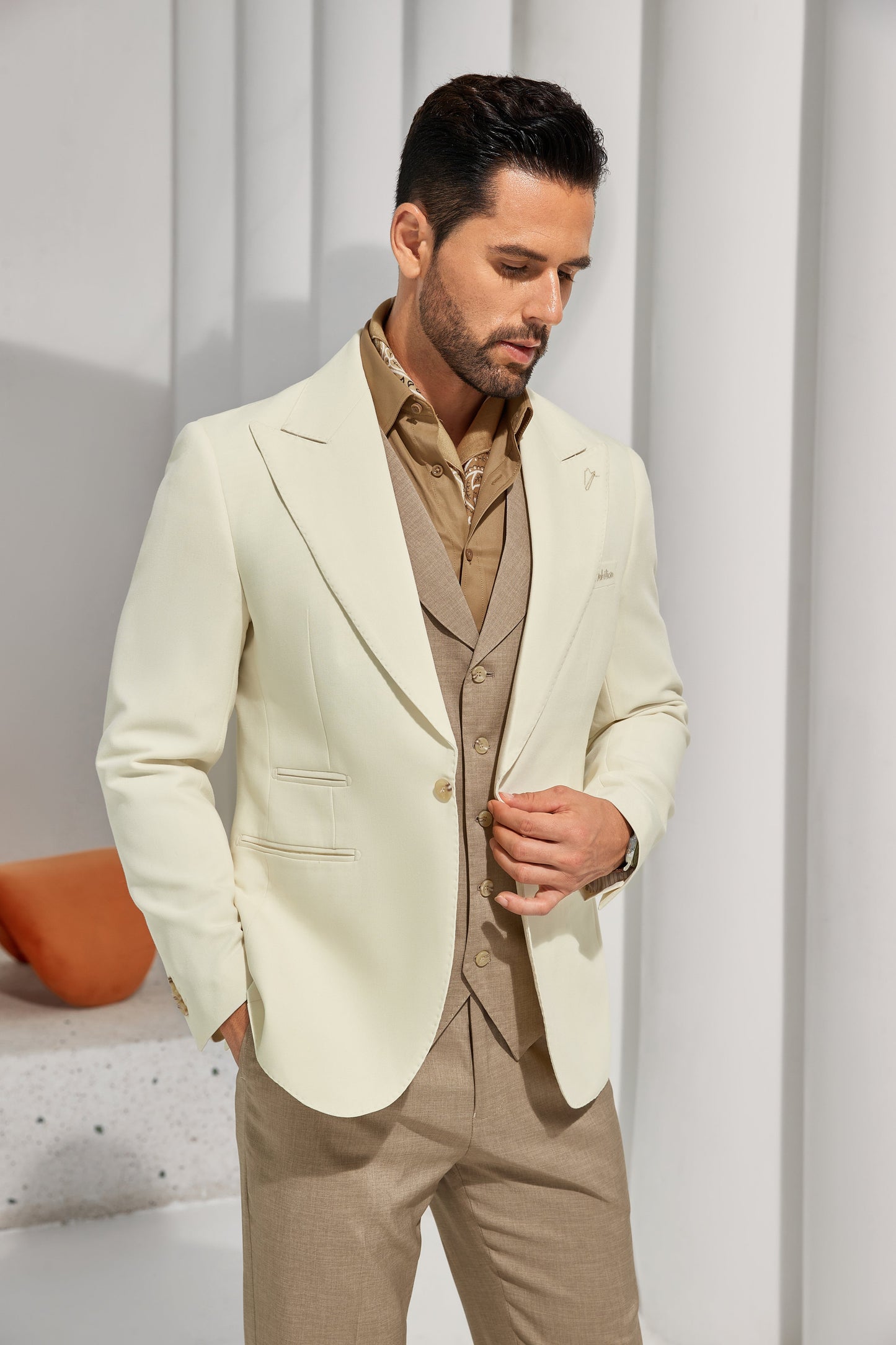 ly1089 Designer Style New Men's One Button Blazer