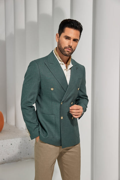 Designer Style New Men's Double Breasted Blazer