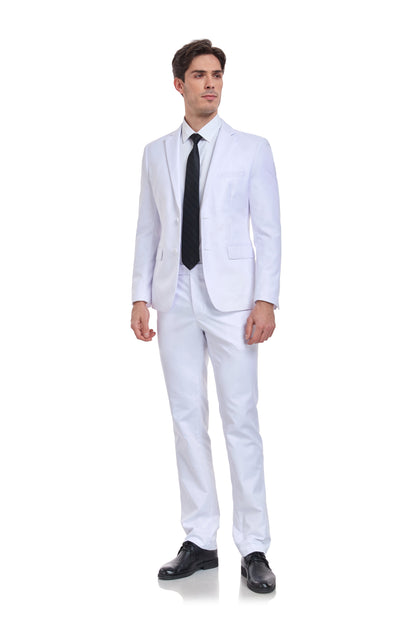 ly1296 Two Button 3 Pieces Men Suits (MORE COLORS+)