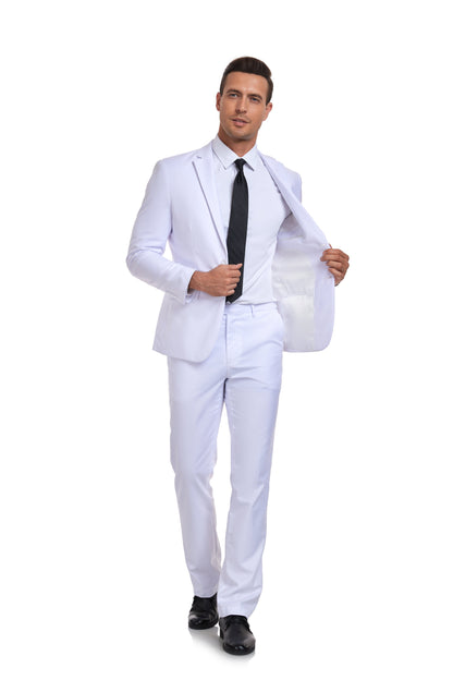 ly1343 White Two Button Wedding 2 Pieces Men's Suits Jacket+Pants