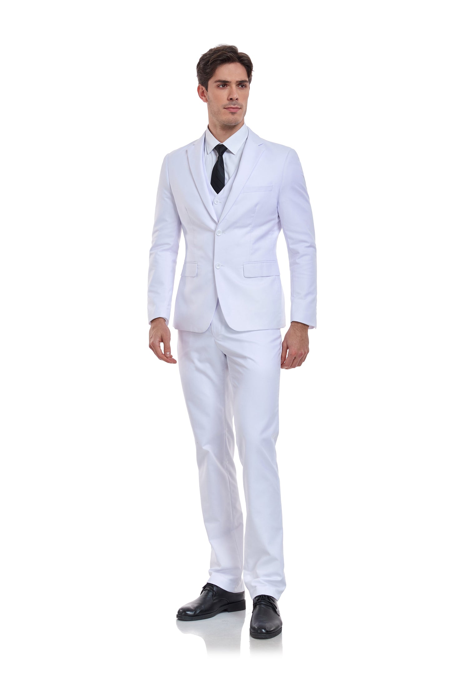 ly1327 White Gentleman's Groomsmen Party Business Banquet 3 Piece Men Suits