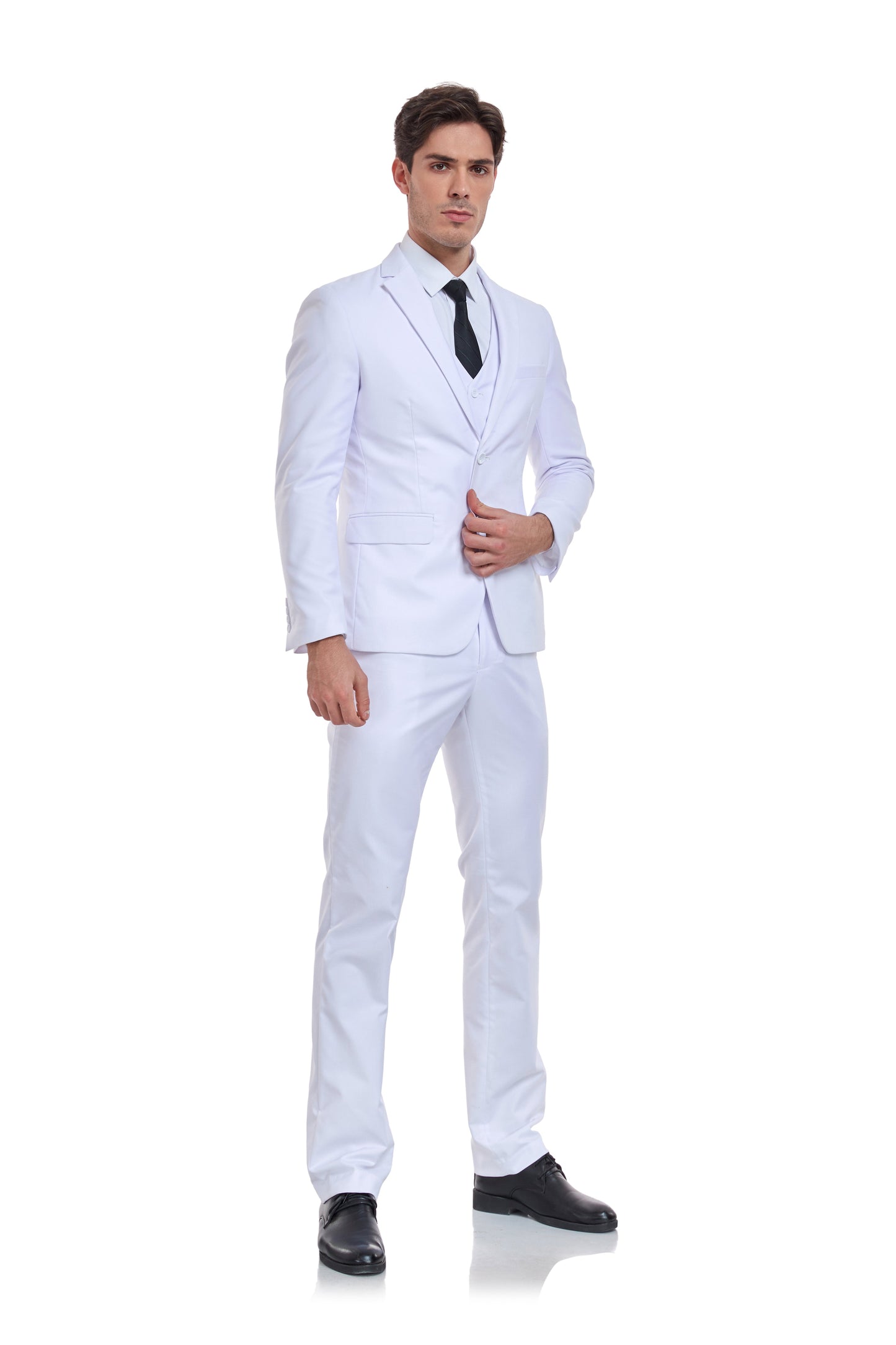 ly1327 White Gentleman's Groomsmen Party Business Banquet 3 Piece Men Suits