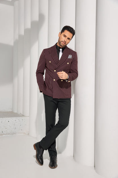 ly1085 Designer Style New Men's Double Breasted Blazer