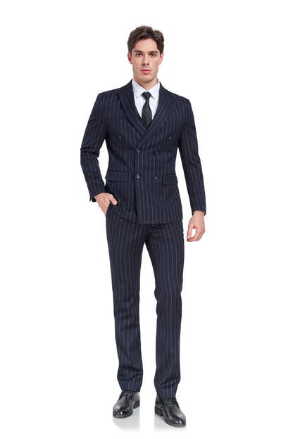 Navy Stripe Men's 3 Piece Set