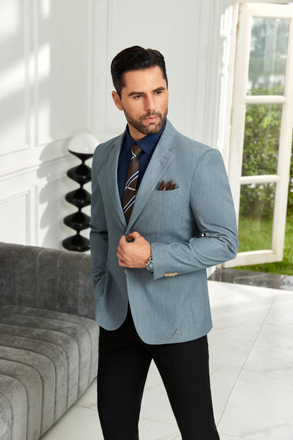 ly1036 Fashion Tel Blue 2 Pieces Men's Suits Jacket+Pants