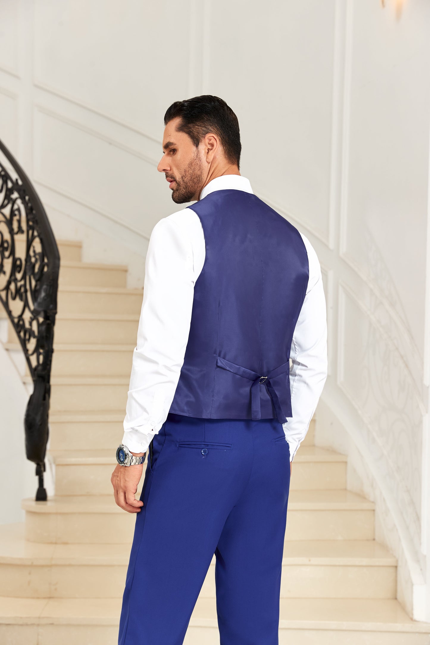 ly1035 Designer Style Unique Design 2 Pieces Men's Suits Vest+Pants