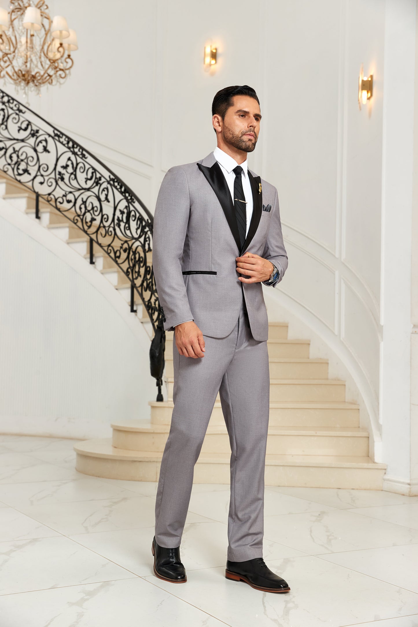 ly1037 Designer Style Unique Design 2 Pieces Men's Suits Jacket+Pants