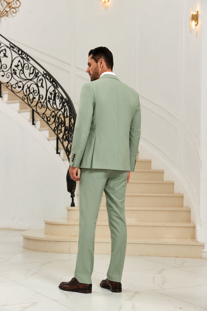 ly1044 Designer Style Green Wedding 3 Pieces Men Suits