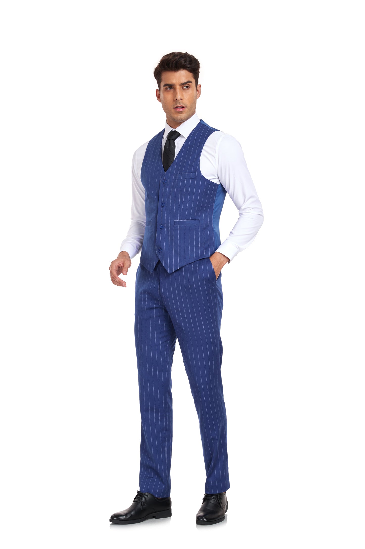 ly1301 Stripe Men's 3 Piece Set for Party, Wedding and Business(MORE COLORS+)