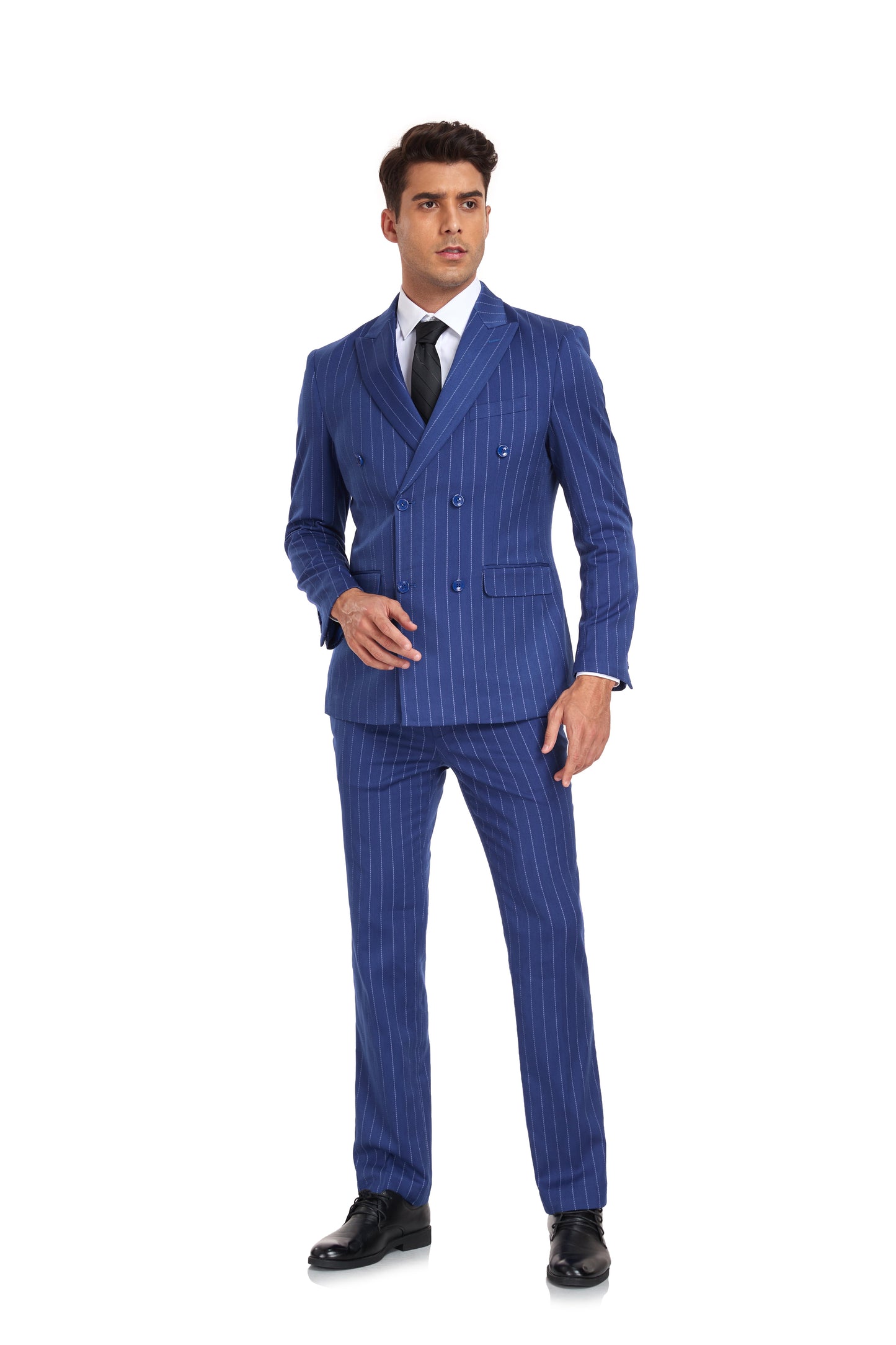 ly1301 Stripe Men's 3 Piece Set for Party, Wedding and Business(MORE COLORS+)