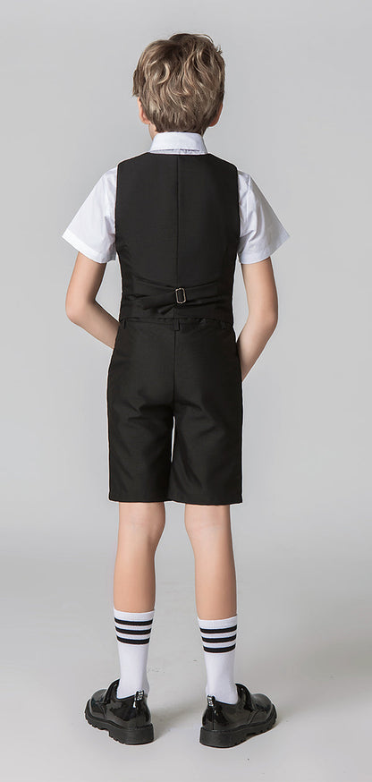 ly1716 Black Outfit Summer 4 Piece Kids Boys