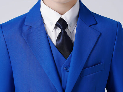 ly1775 Royal Blue Boys Formal Fit Blazer, School Jacket