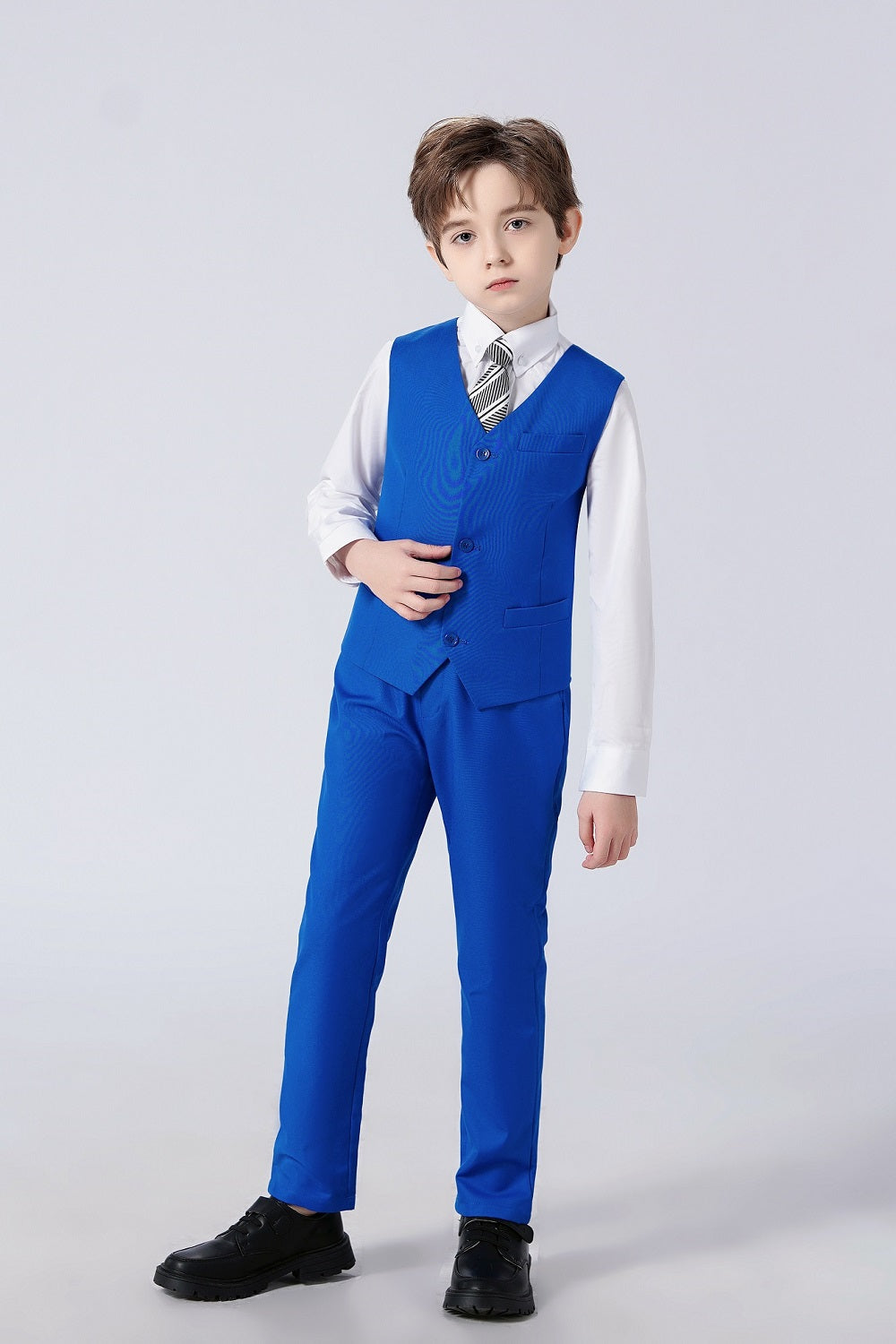 ly1298 Formal 5 Piece Boys Suits（MORE COLORS+)