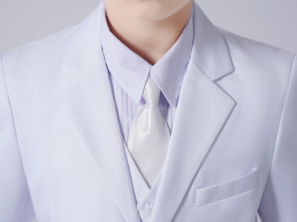 ly1776 White Boys Formal Blazer, School Kids Jacket