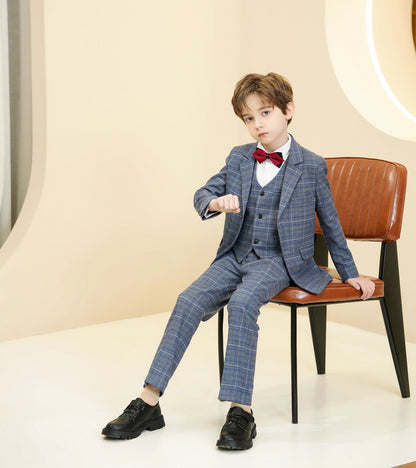 ly1298 Formal 5 Piece Boys Suits（MORE COLORS+)