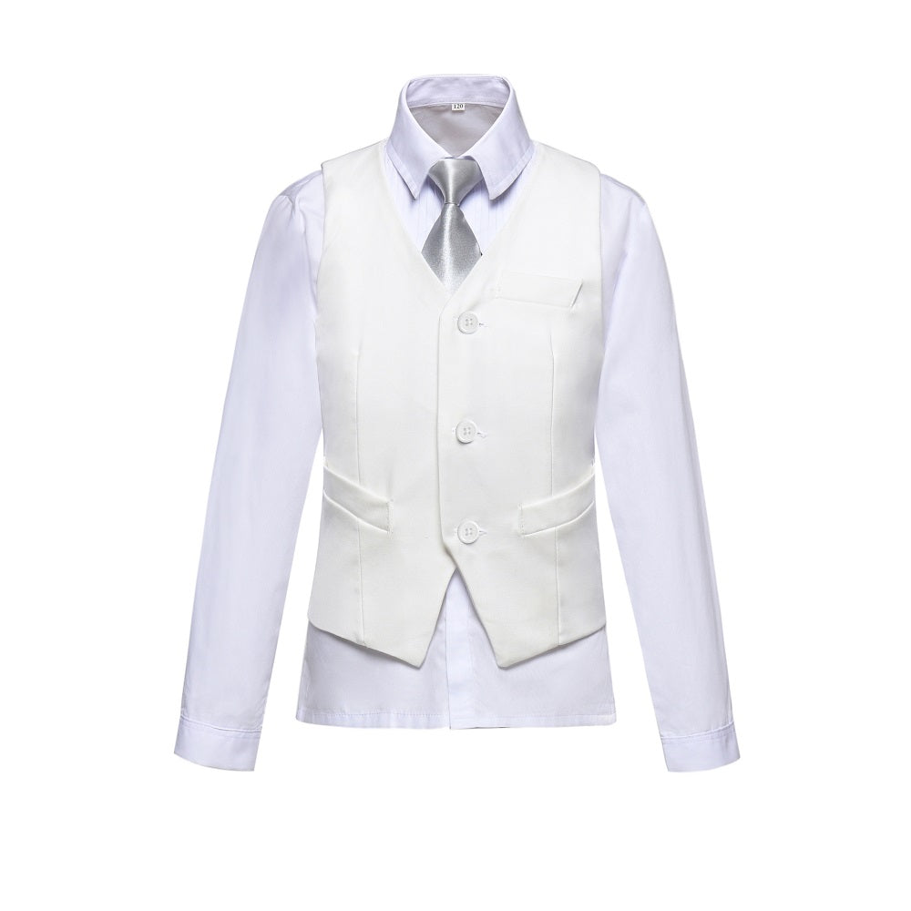 ly1689 White Tuxedo 5 Piece Boys Suits