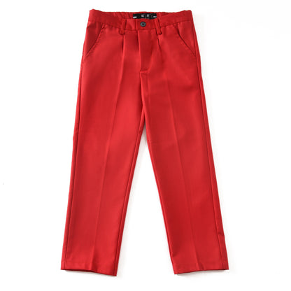 ly1733 Red High Quality Formal Boys Dresswear Pants