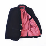 ly1750 Black Boys Single-Breasted Velvet Blazer