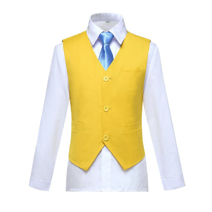 ly1683 Yellow Popular Suits 5 Piece Boys Suits