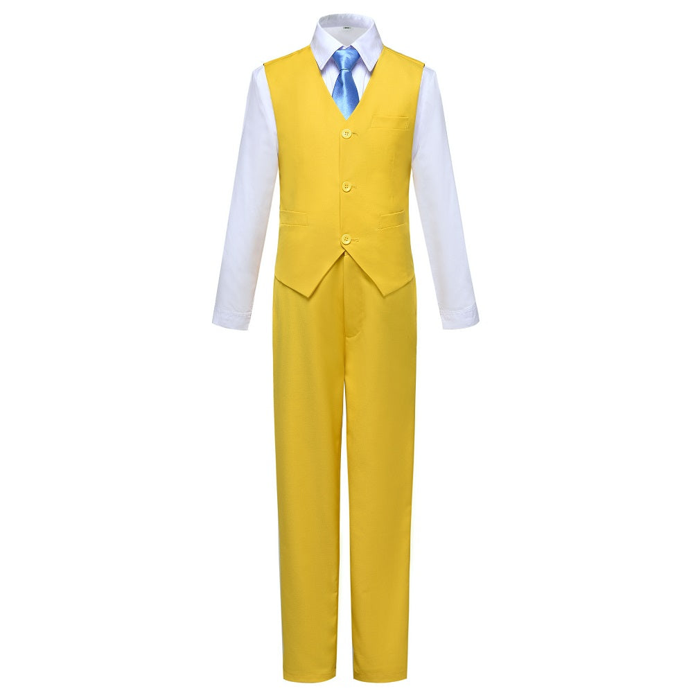 ly1683 Yellow Popular Suits 5 Piece Boys Suits