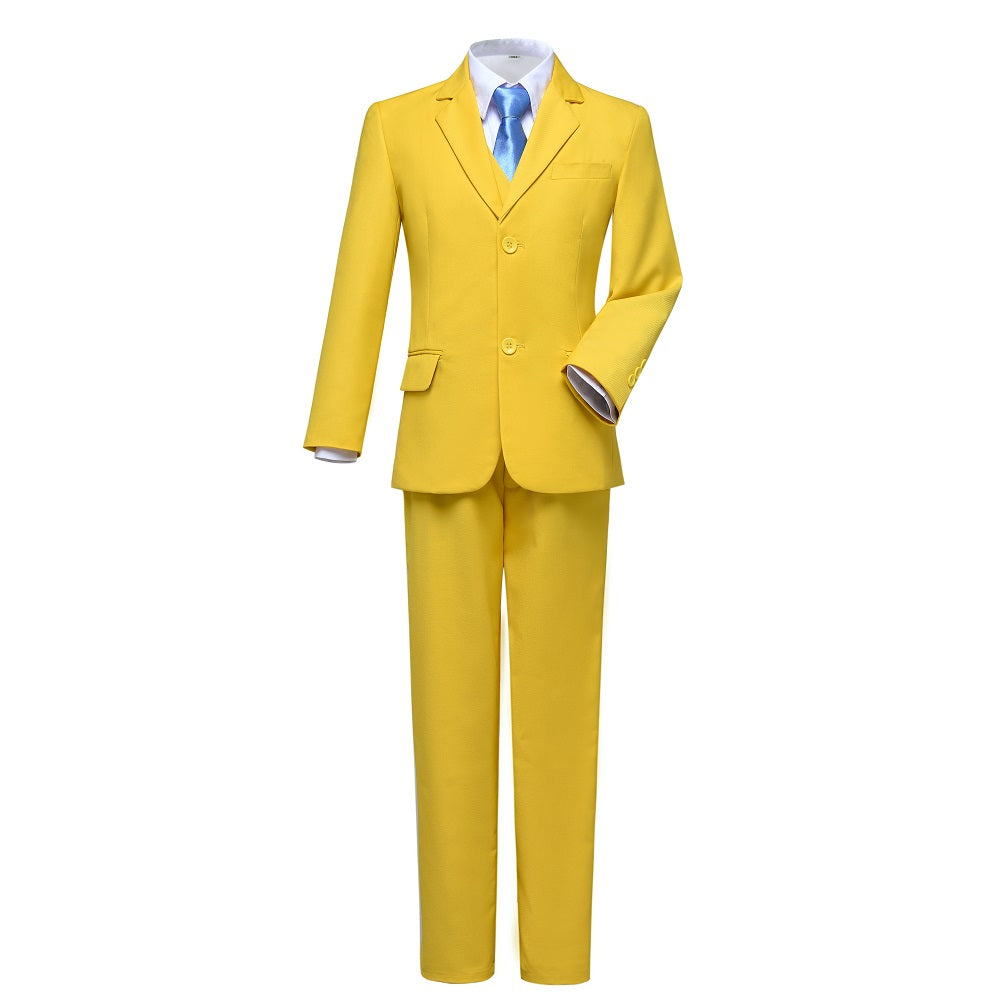 ly1683 Yellow Popular Suits 5 Piece Boys Suits